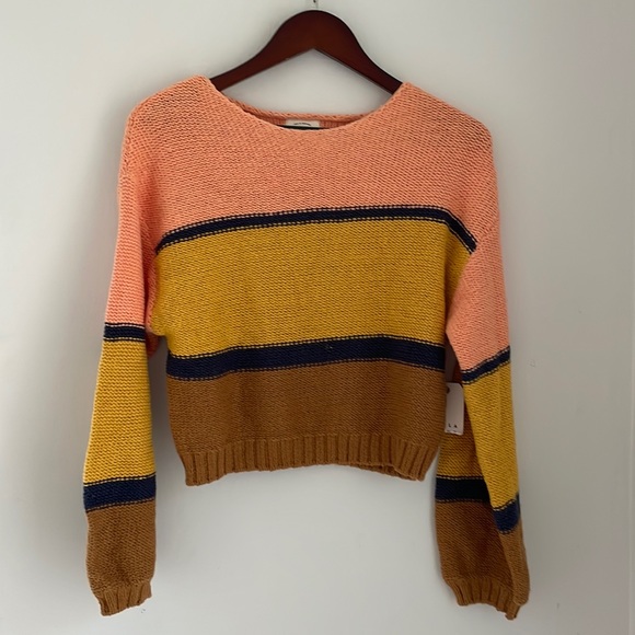 Billabong Seeing Stripes Pullover Sweater Size Medium New with Tags - Picture 2 of 11